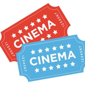 graphic of two movie tickets