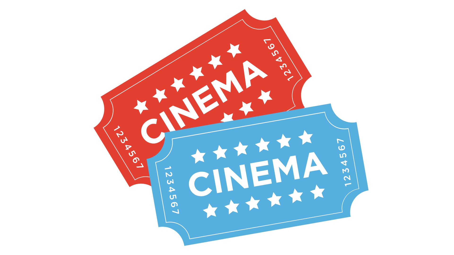 graphic of two movie tickets