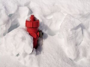 fire hydrant in snow