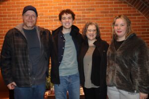 The Dooley family: Dad James, son Ayden, mom Leslie, and daughter Maddie.