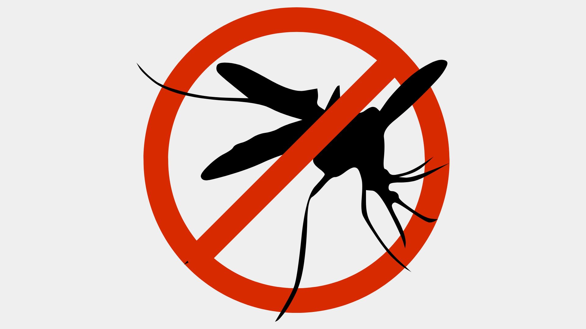 artwork that says NO mosquitoes