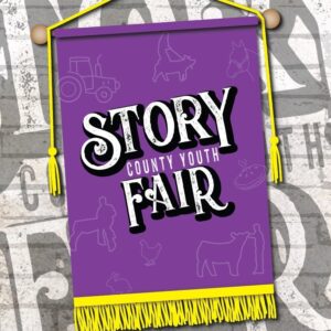 Story County 4-H Youth Fair logo in purple/gold