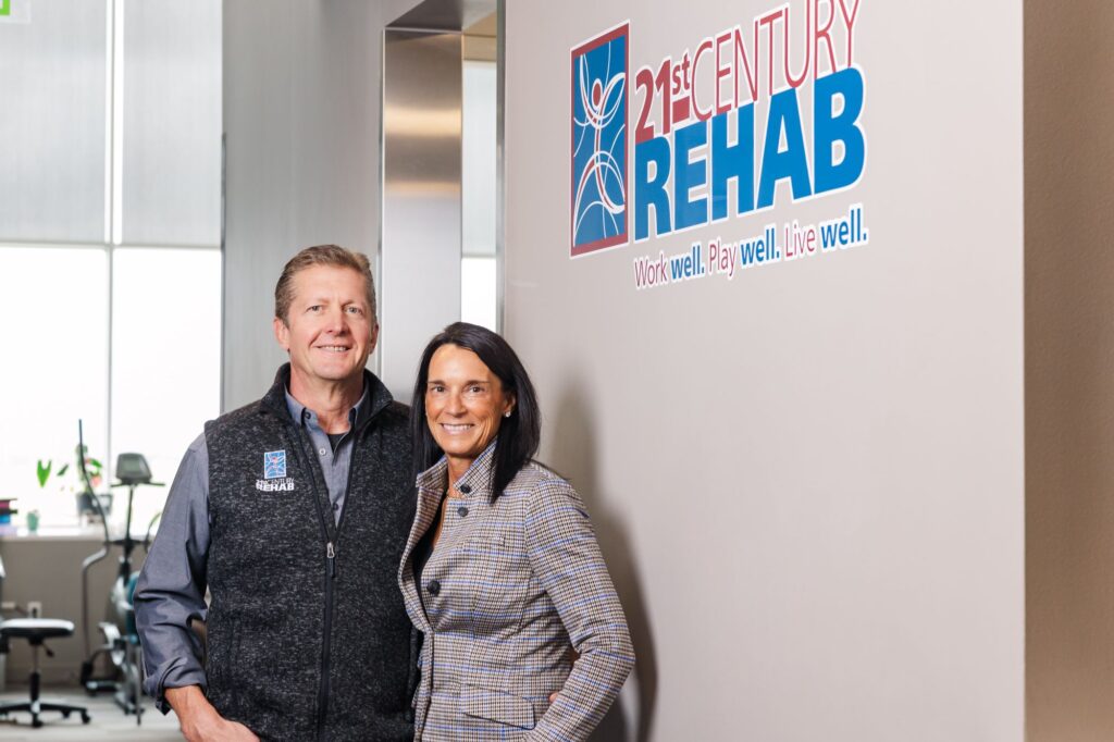 Steve and Michelle Cassabaum pictured in their Nevada rehab business