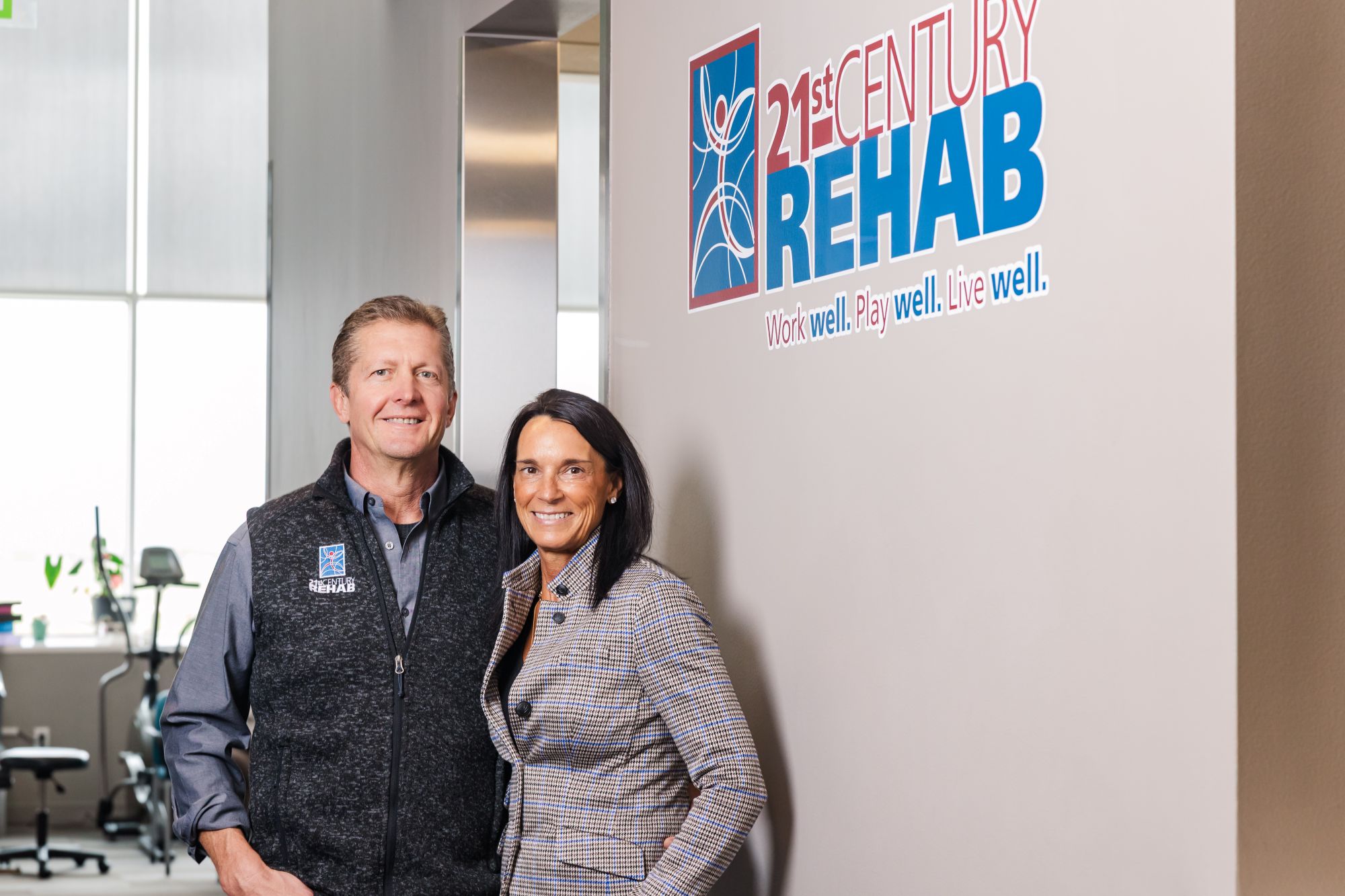 Steve and Michelle Cassabaum pictured in their Nevada rehab business