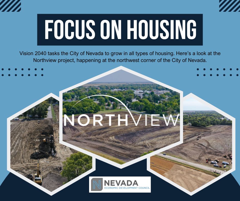 artwork showing photos of Northview land area