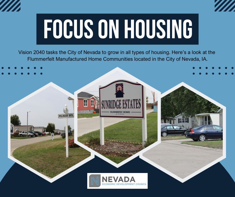 Housing Graphic showing 3 images from Flummerfelt Manufactured Home communities