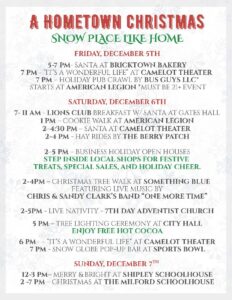Schedule for A Hometown Christmas