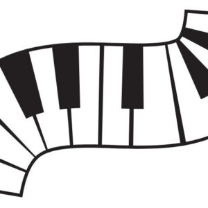 Piano keyboard art
