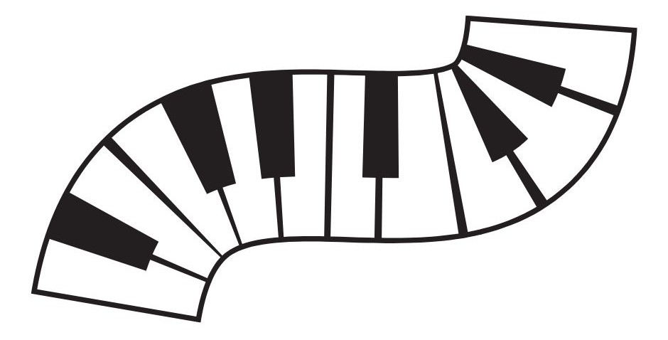 Piano keyboard art