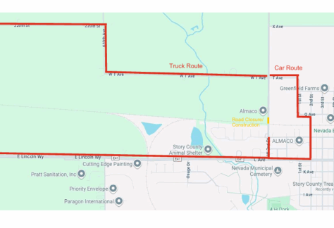 DETOUR ROUTE FOR NORTHERN NEVADA