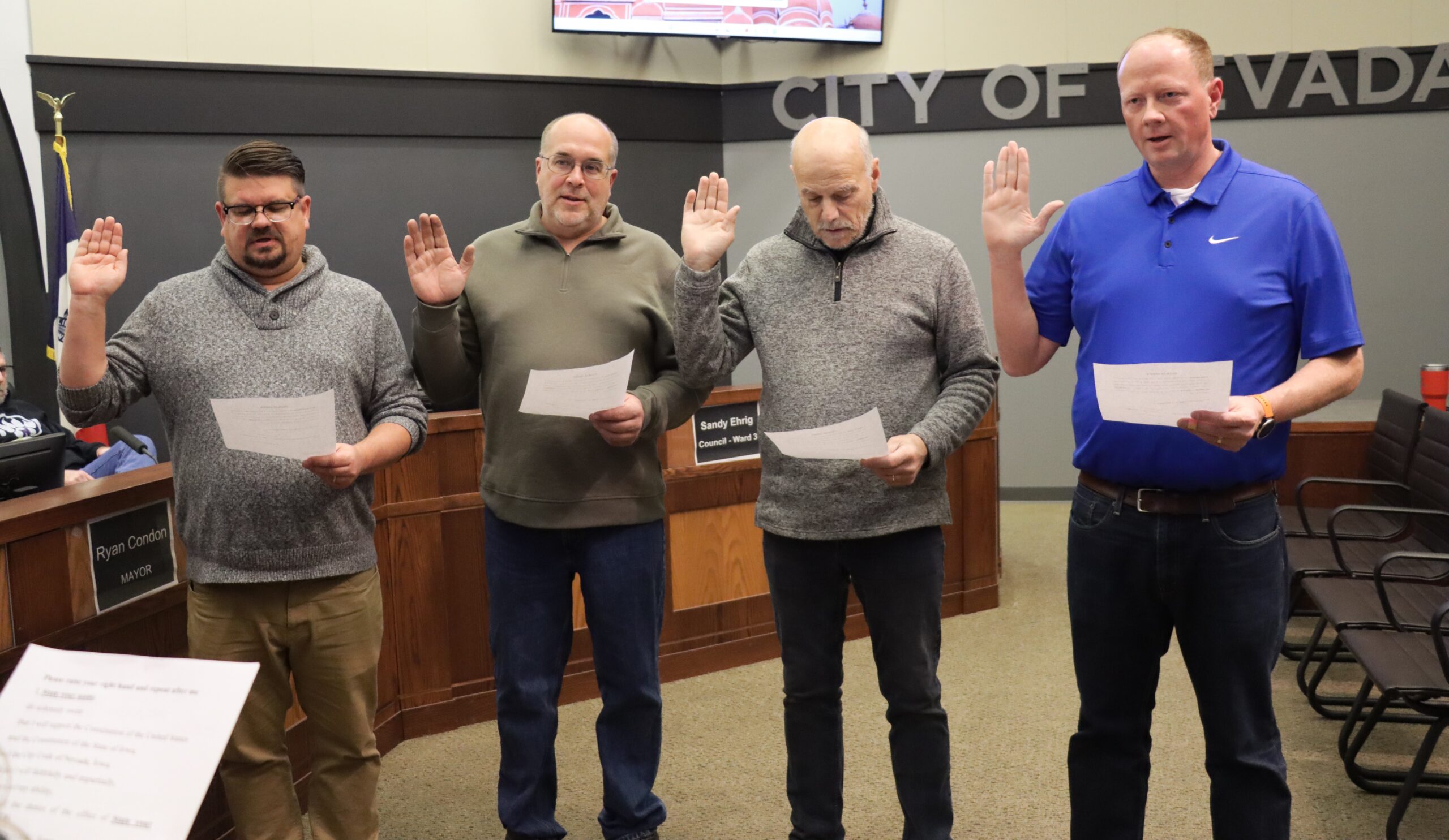 Mayor Condon, Andy Kelly, Charlie Good, Luke Spence