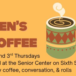 Men's Coffee graphic with coffee cup