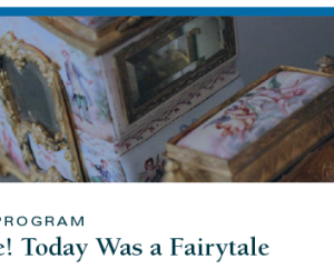 A fairytale carriage picture with Family Program, Explore! Today was a fairy tale.