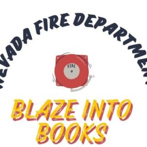 Nevada Fire Department's Blaze Into Books graphic