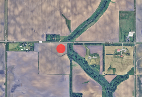 a map of the area north of Nevada where the state's geographic center is located along E-29