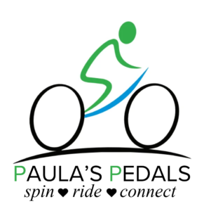 Logo for Paula's Pedals ... spin.ride.connect