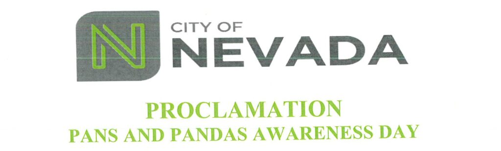 City of Nevada Proclamation title