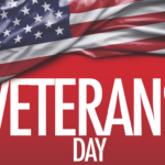 Veterans Day flag art